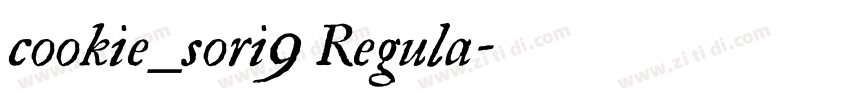 cookie_sori9 Regula字体转换